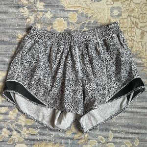 Lululemon Floral B&W Shorts